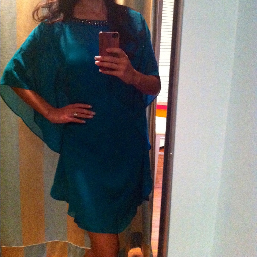 Trina Turk turquoise tunic dress